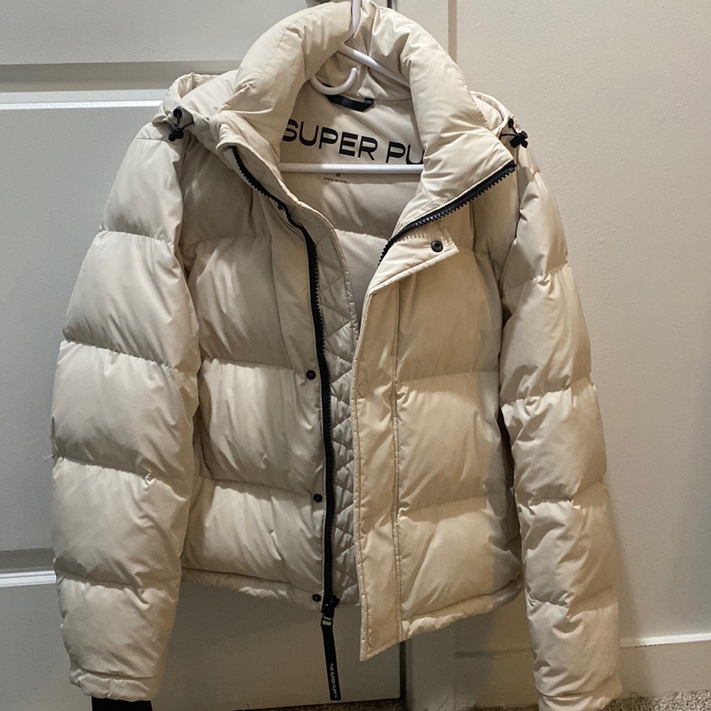 Aritzia Super Puff Jacket in Cream